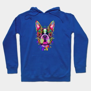 Boston Terrier Dog Ink Artwork Hoodie